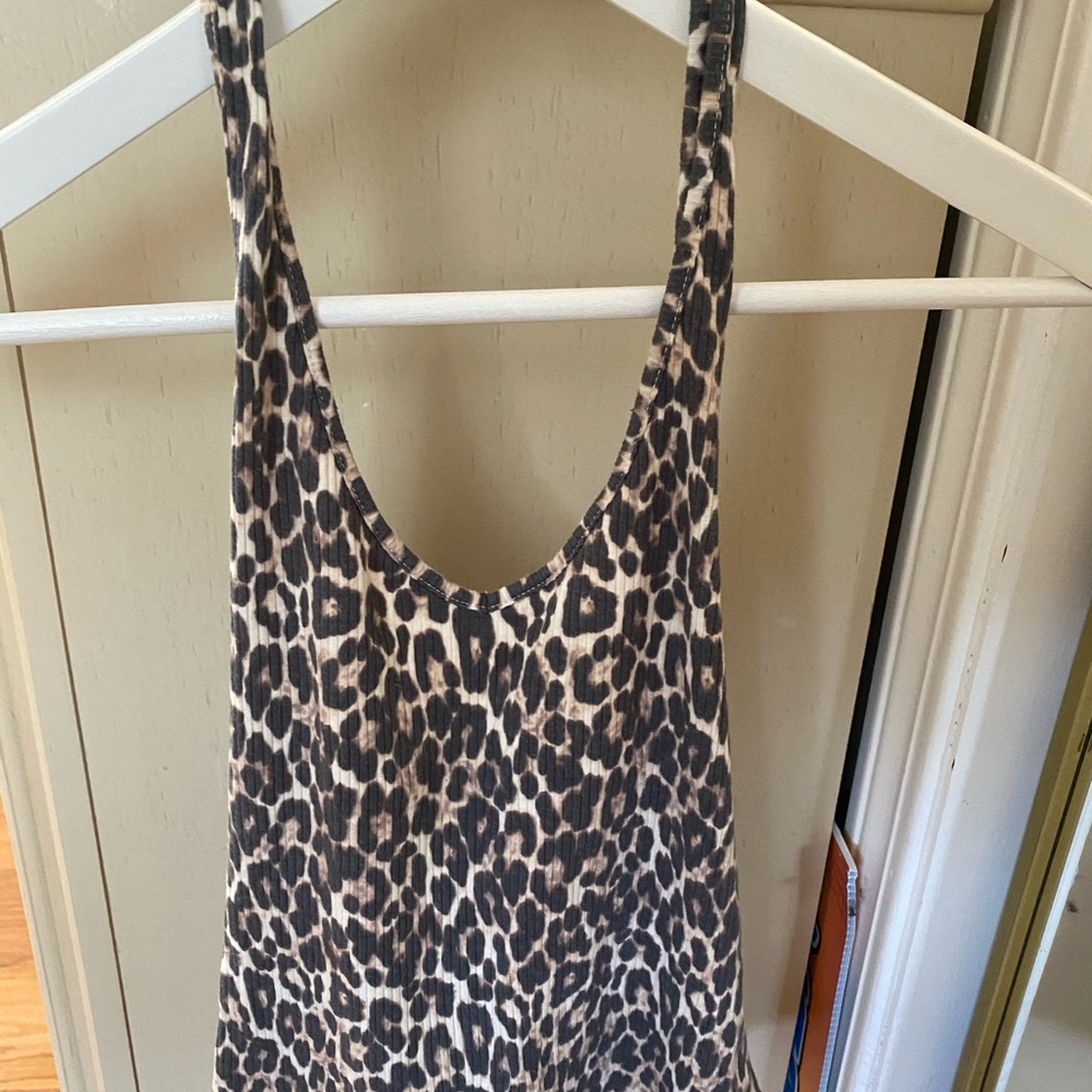 American Eagle Cheetah Print Halter Top